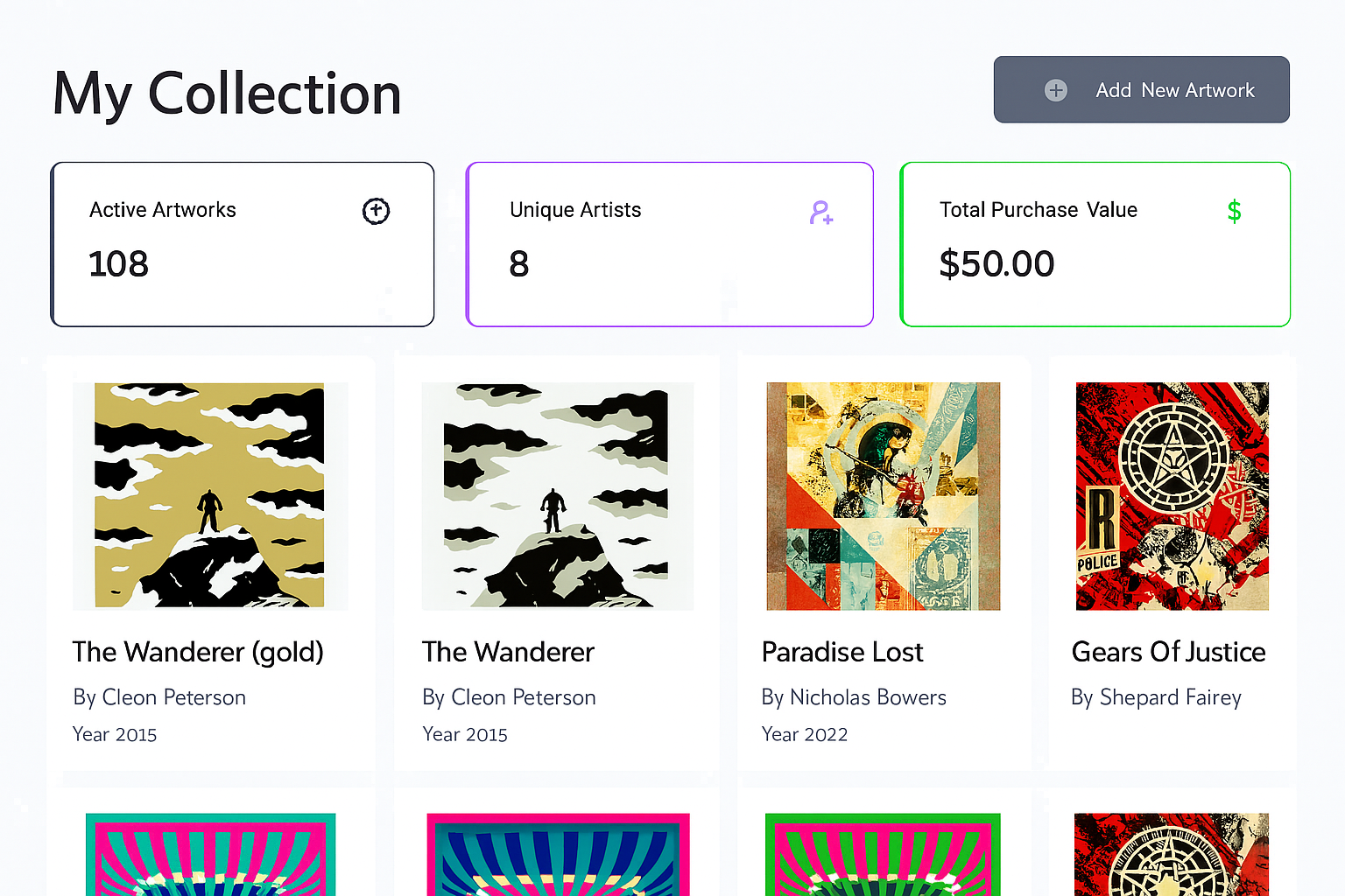 Collection Dashboard