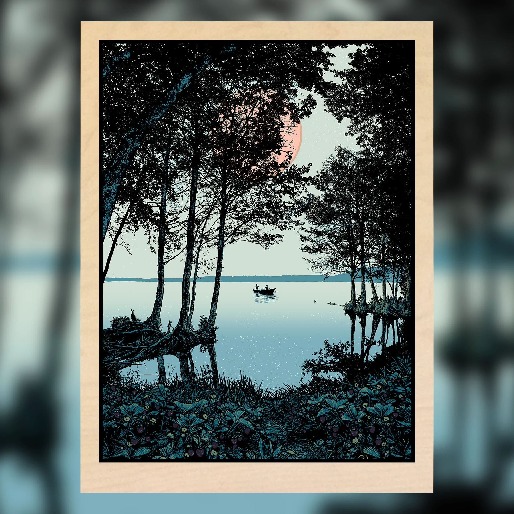 Strawberry Moon - Wood Panel, by Dan McCarthy thumbnail 3