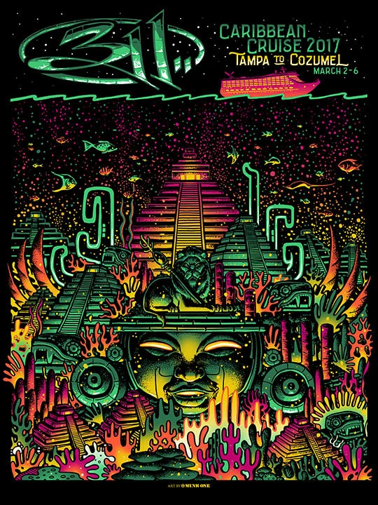 311 Cruise Cozumel AP, by Munk One, 2017