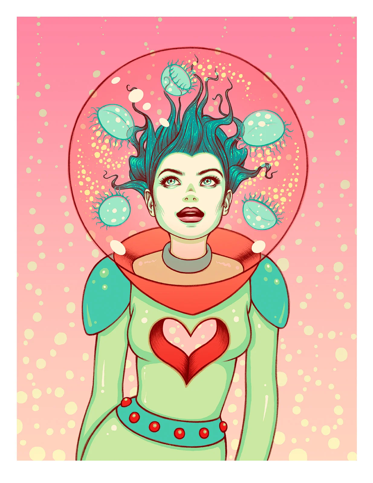 Interstellar Jelly - Pink, by Tara McPherson