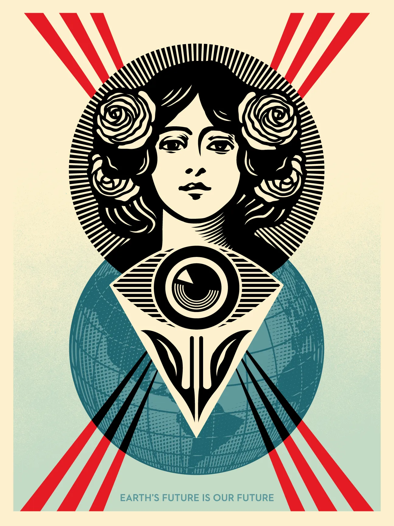 Earth's Future Is Our Future, by Shepard Fairey, 2025
