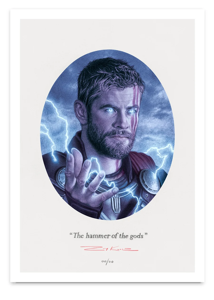 5x7 Hammer of the Gods Variant, by Rory Kurtz