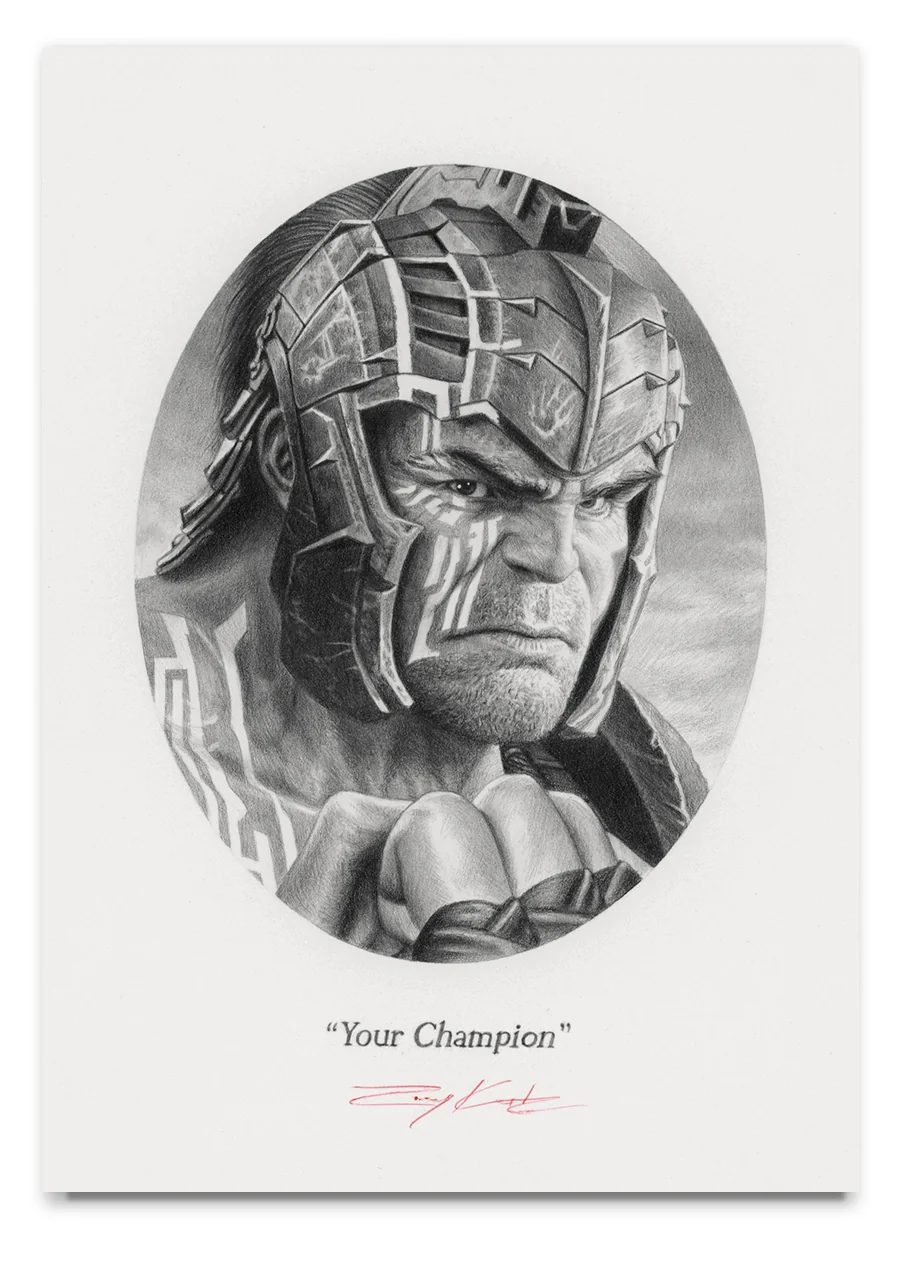 Your Champion Original Art, by Rory Kurtz