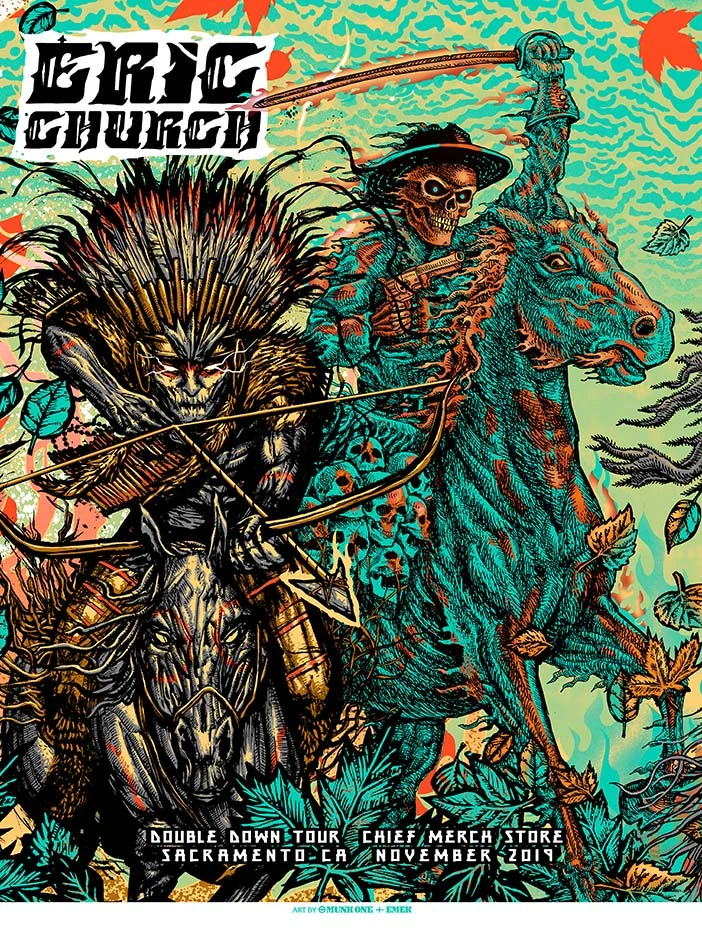 Eric Church Sacramento Middle Blue AP, by Munk One + Emek
