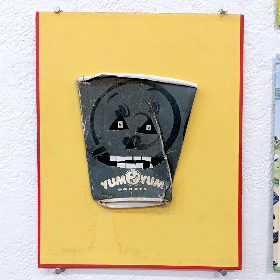 Untitled Collage with Paper Cup #13, by Albert Reyes