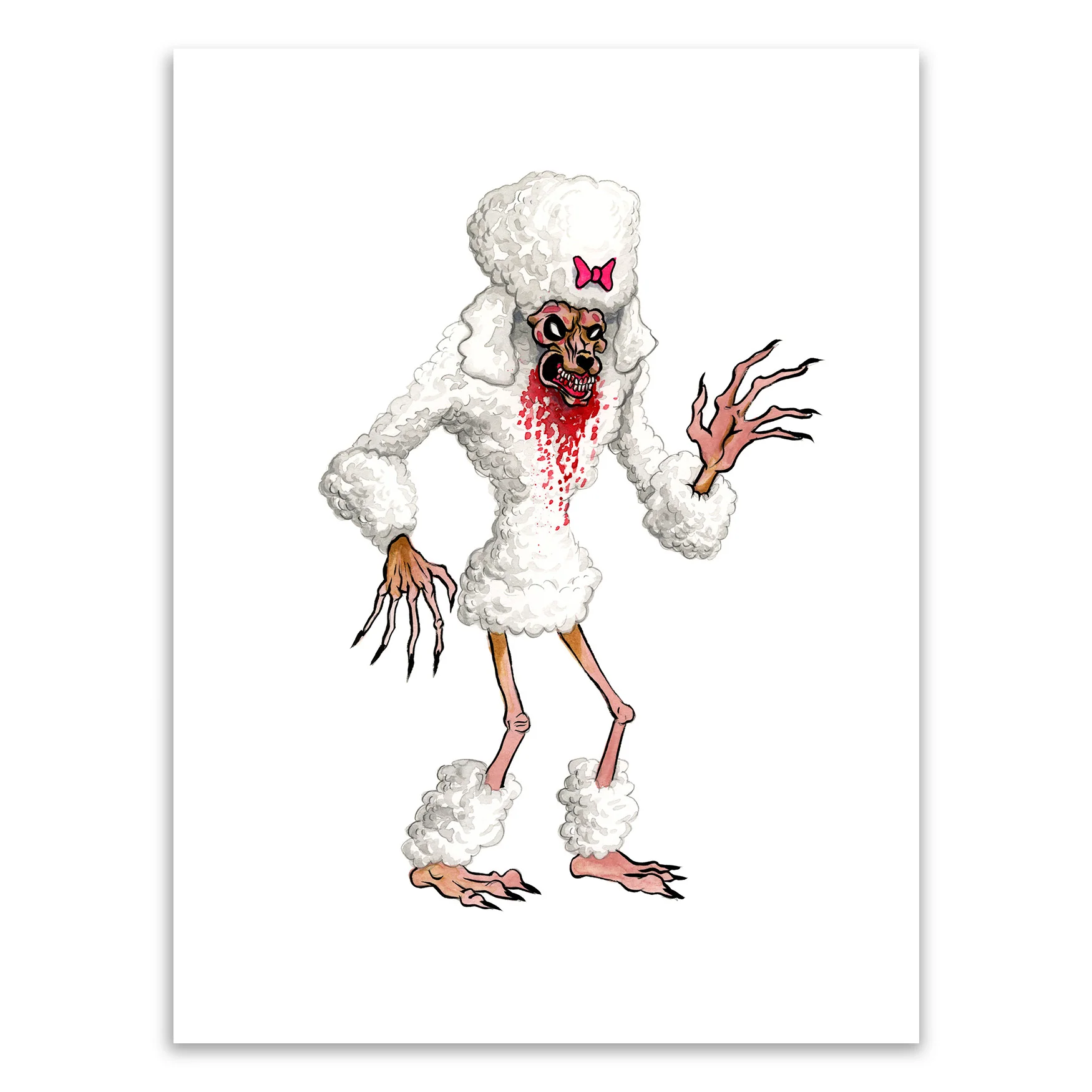 Poodle Original Art, by Alex Pardee thumbnail 2