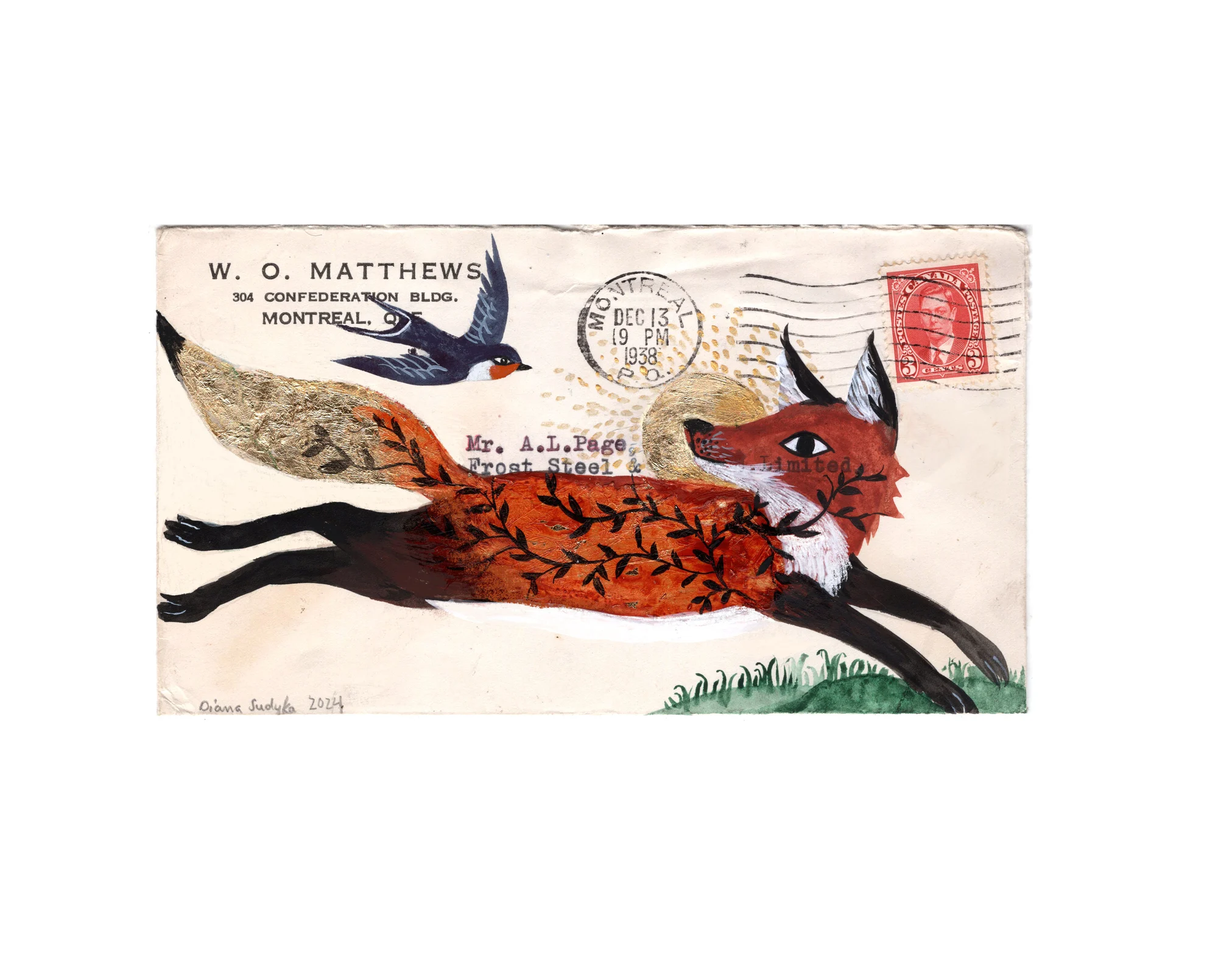 Fox and Swallow, by Diana Sudyka thumbnail 2