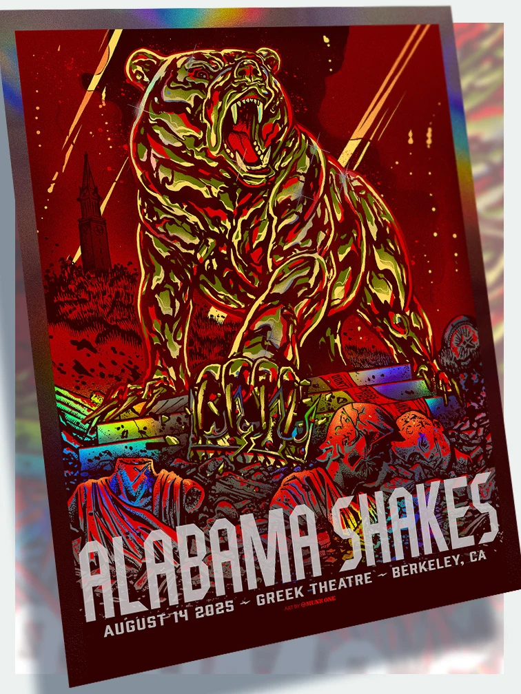 Alabama Shakes Berkeley AP Rainbow Foil, by Munk One thumbnail 2