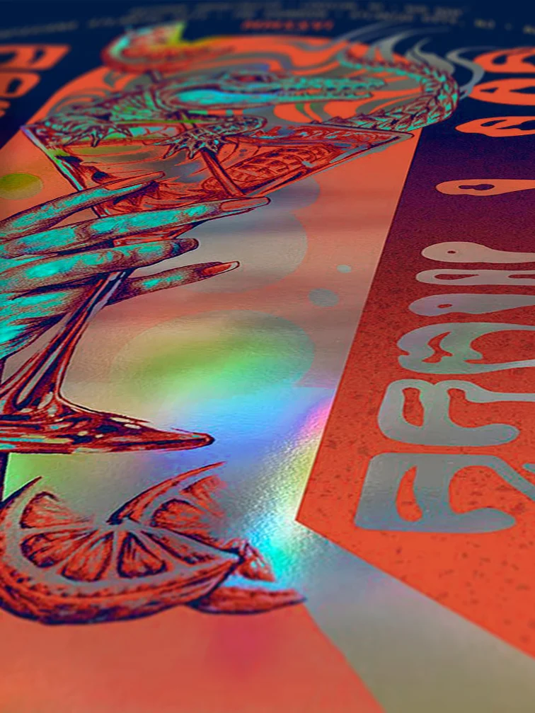 Gov'T Mule Atlantic City Variant AP Rainbow Foil, by Munk One thumbnail 3