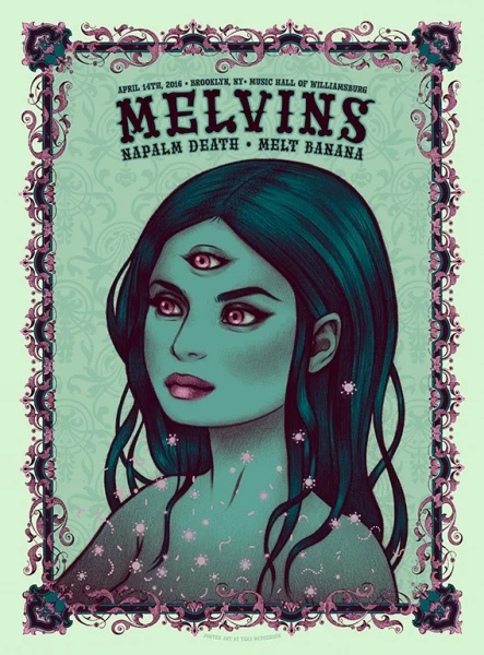 Melvins, by Tara McPherson, 2016