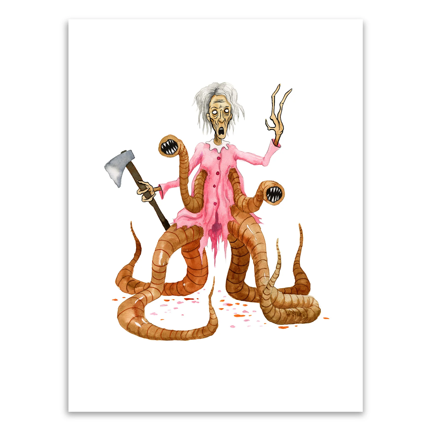 Mrs Pickman Original Art, by Alex Pardee thumbnail 2