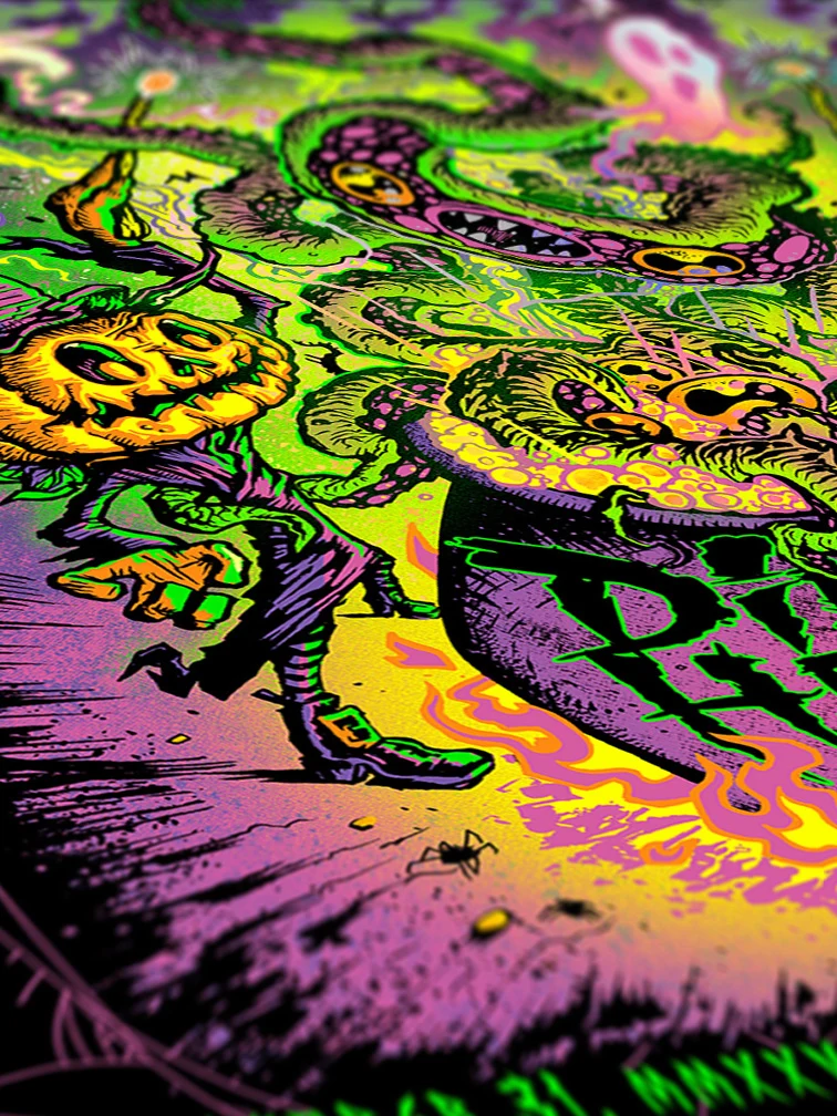 Dirty Heads Atlantic City AP Rainbow Foil Green Variant, by Munk One thumbnail 2