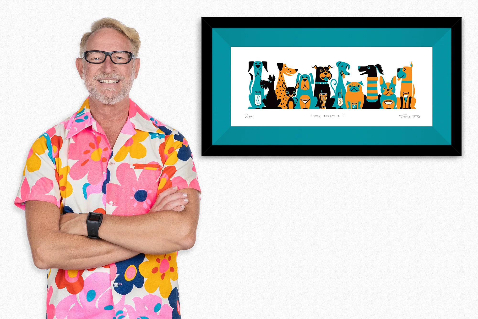 Dog Meet I, by Shag, 2026