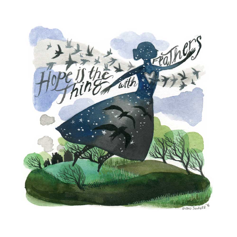 Hope is the Thing with Feathers, by Diana Sudyka