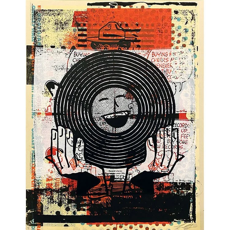 Record Monoprint #001, by Aesthetic Apparatus