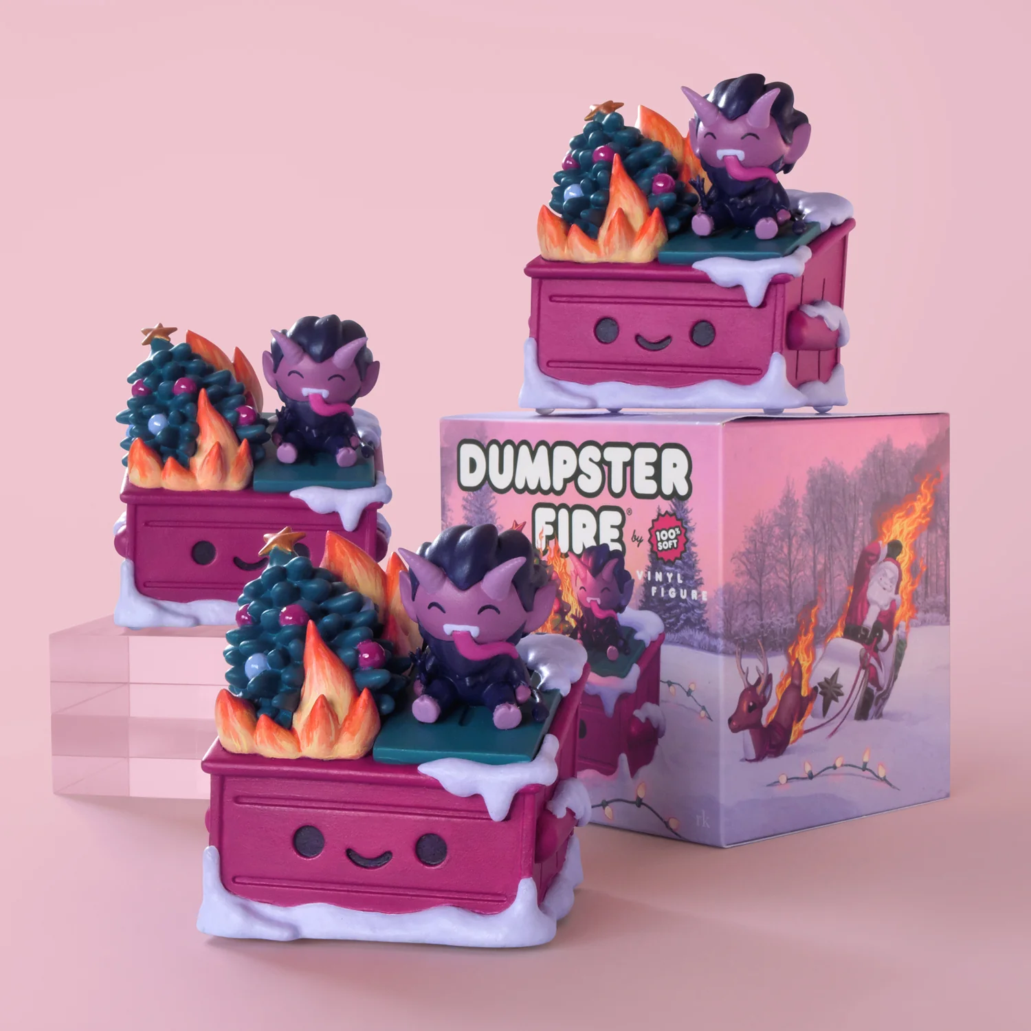Hand Painted Holiday Dumpster Fire, by Rory Kurtz thumbnail 3