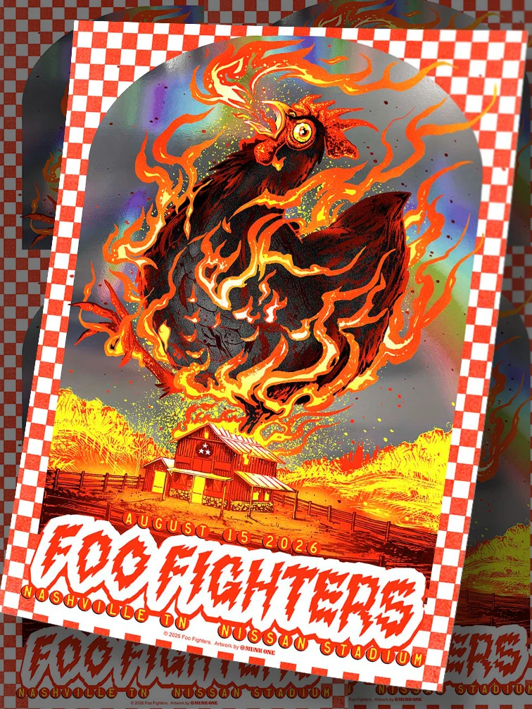 Foo Fighters Nashville AP Rainbow Foil, by Munk One thumbnail 2