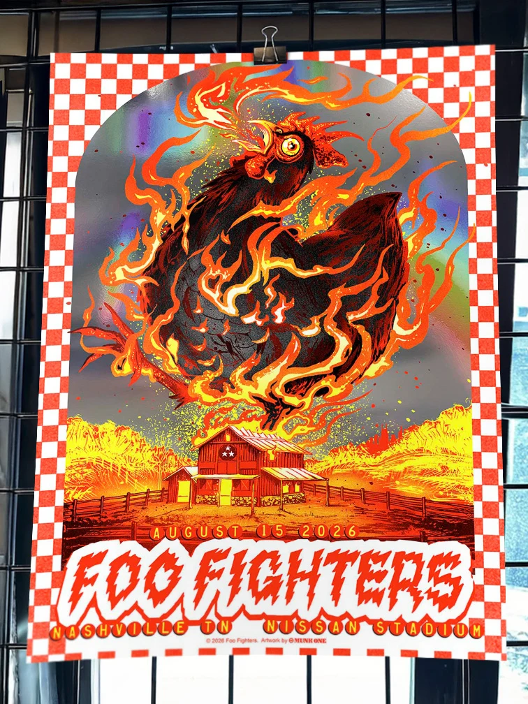 Foo Fighters Nashville AP Rainbow Foil, by Munk One thumbnail 3