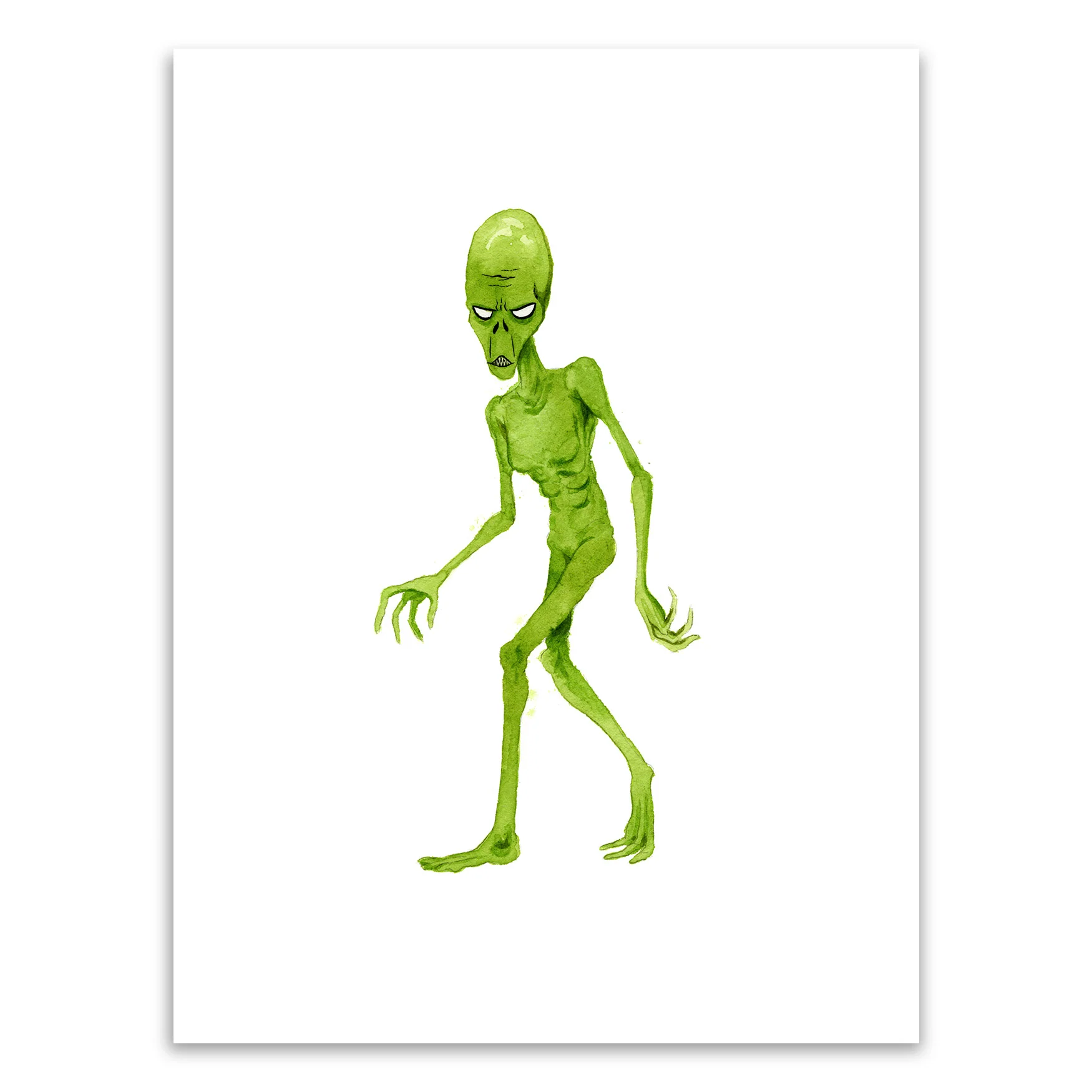 Alien (Signs) Original Art, by Alex Pardee thumbnail 2