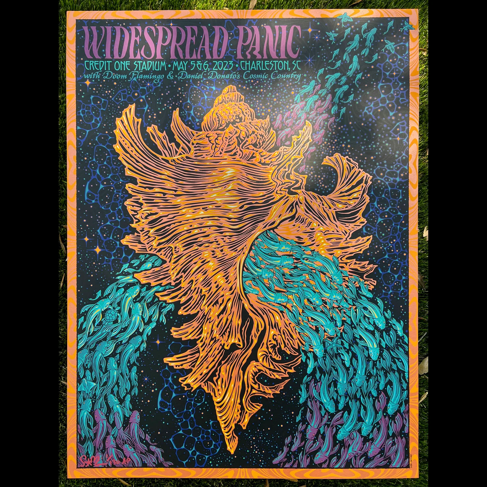 Widespread Panic - conch shell, by Todd Slater