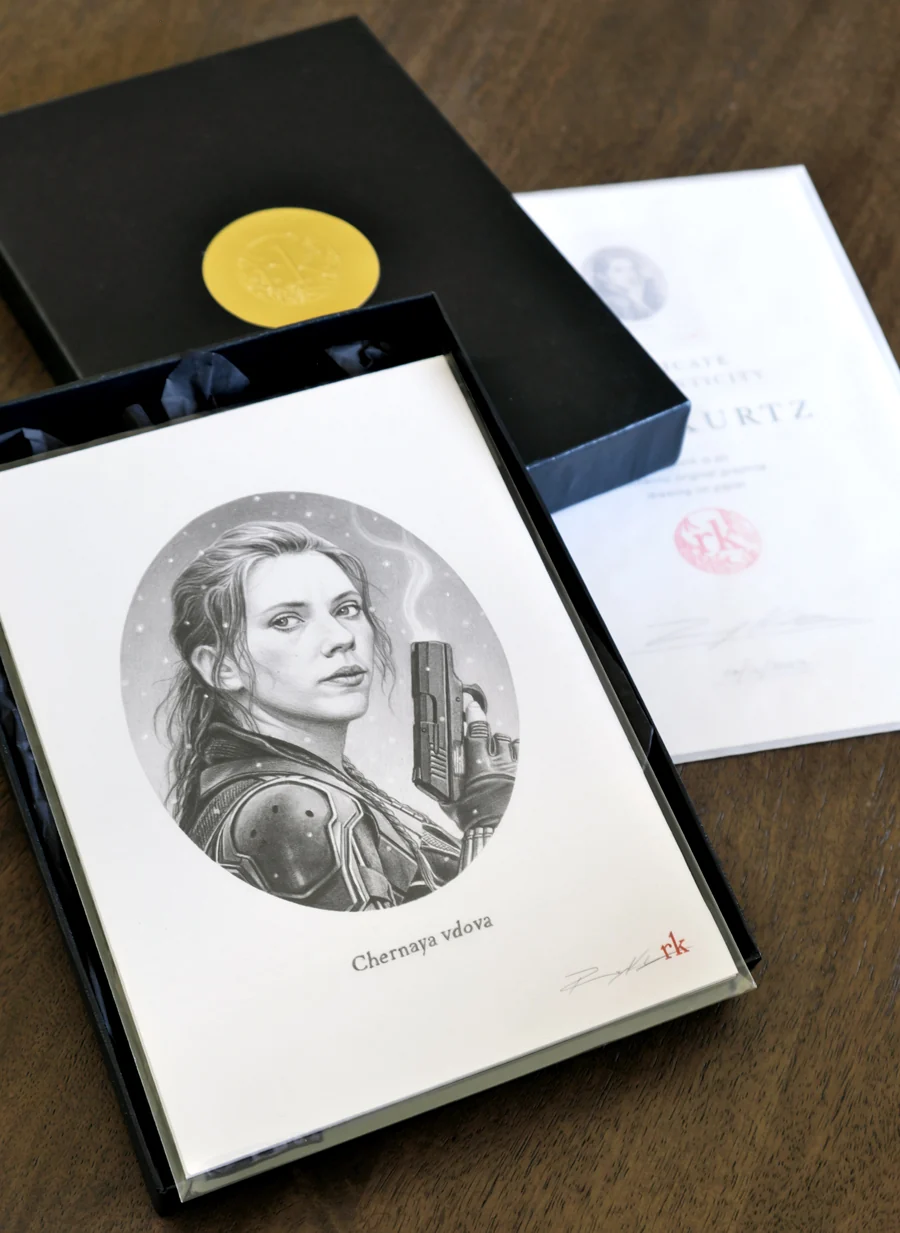 The Black Widow Original Art, by Rory Kurtz thumbnail 2
