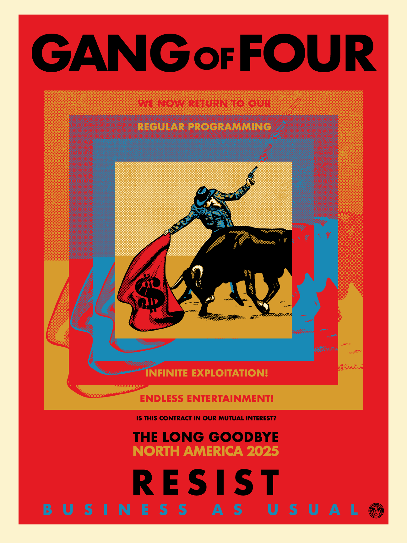 The Long Goodbye, by Shepard Fairey, 2025