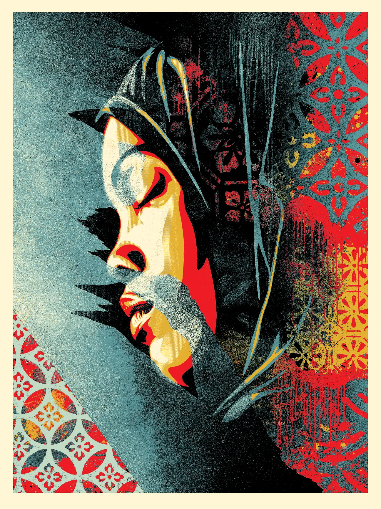 Meditation Woman, by Shepard Fairey, 2025