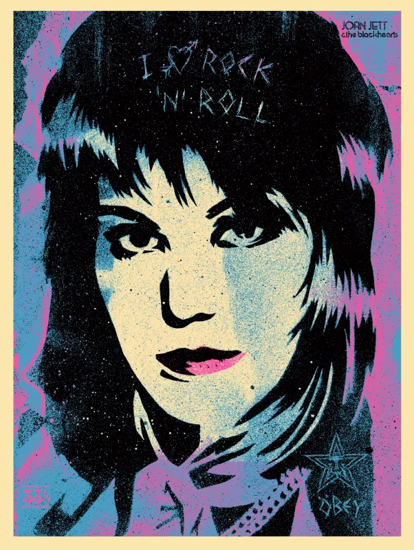 I Love Rock ‘n’ Roll 33 1/3, by Shepard Fairey, 2015