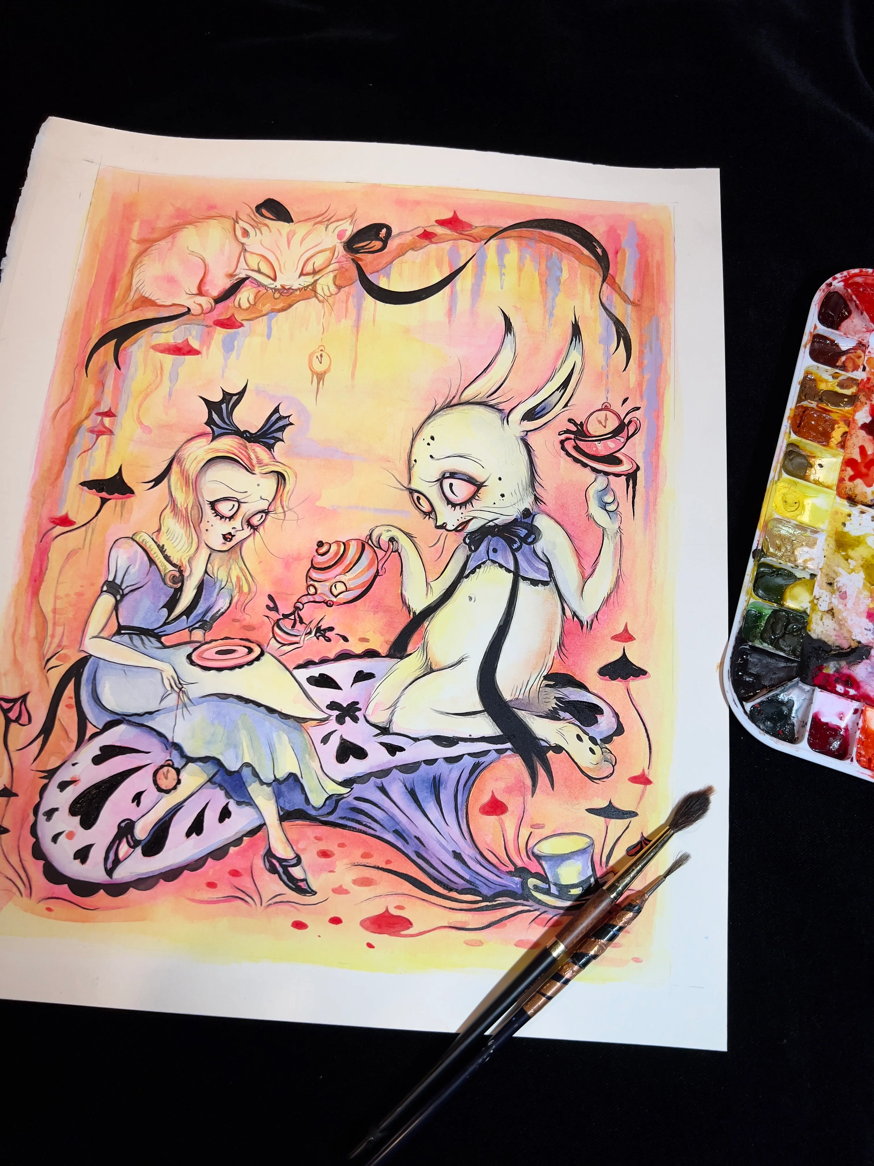 White Rabbit Tea, by Camille Rose Garcia
