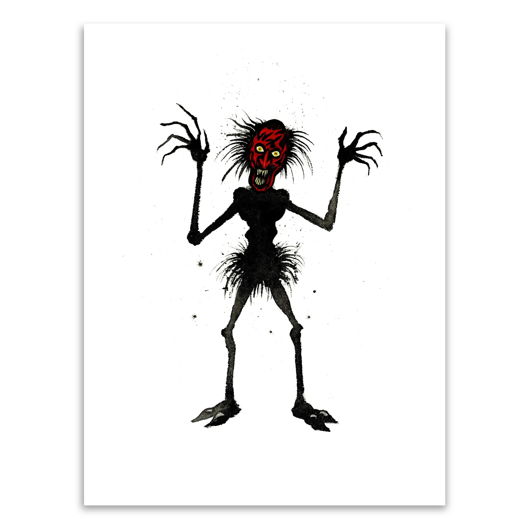 Lipstick Face Original Art, by Alex Pardee thumbnail 2