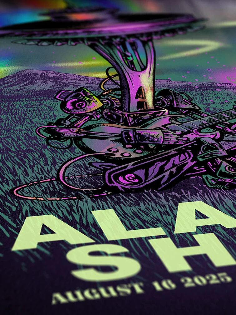 Alabama Shakes Seattle AP Rainbow Foil, by Munk One thumbnail 3