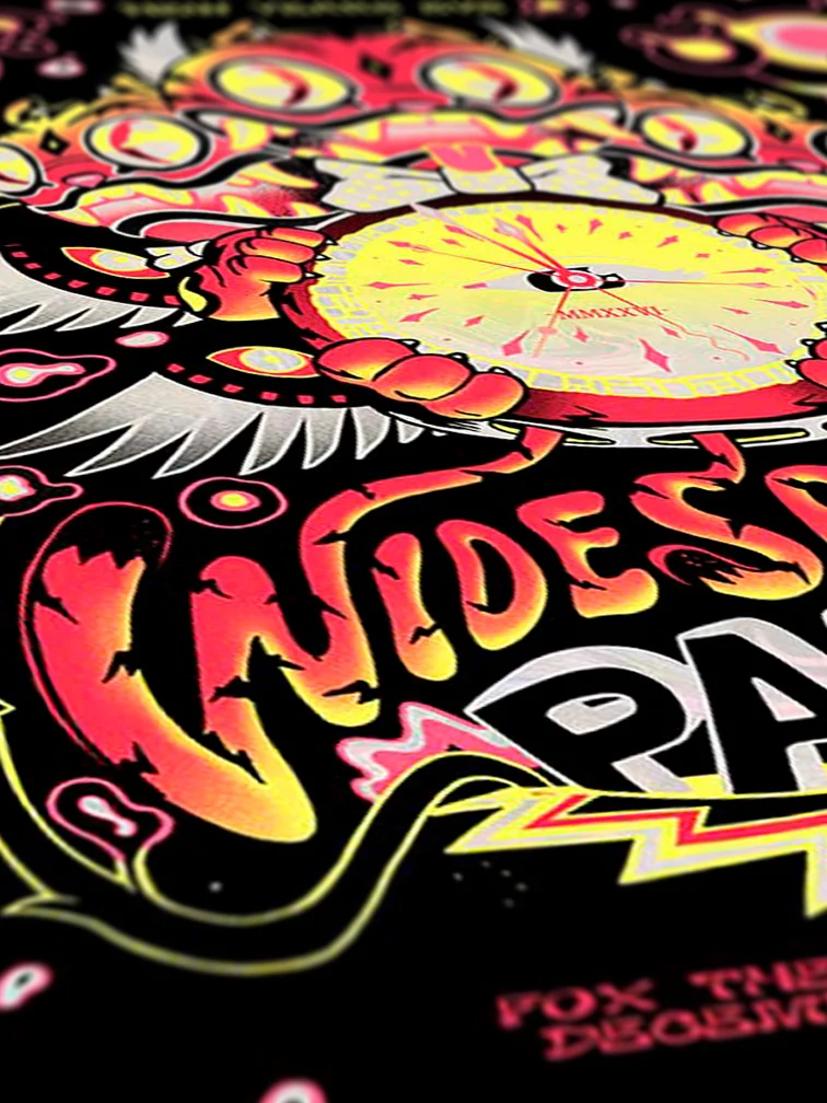 Widespread Panic Nye Atlanta White Swirl Foil Variant AP, by Munk One thumbnail 2