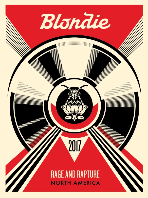 Rage And Rapture North America (red), by Shepard Fairey, 2017