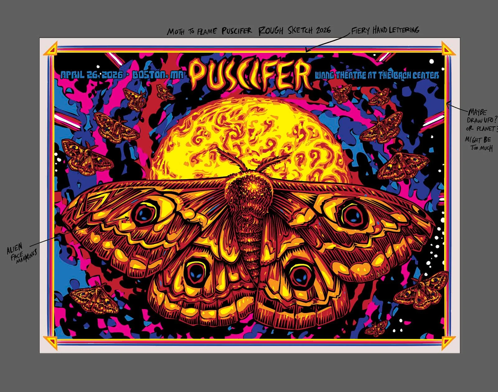 Puscifer - Moth to Flame - edition of 50, by Todd Slater thumbnail 3