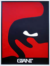 Four Panel Red Face – Upper Right, by Shepard Fairey, 1997