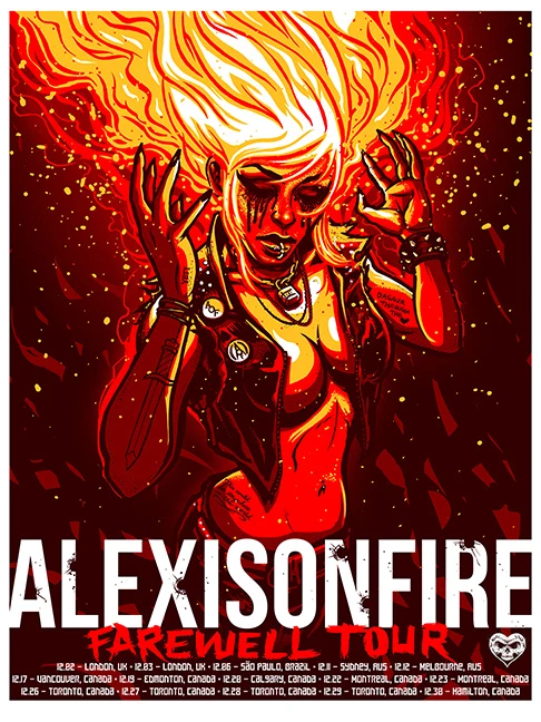 Alexisonfire Farewell Tour Set, by Munk One, 2012 thumbnail 2