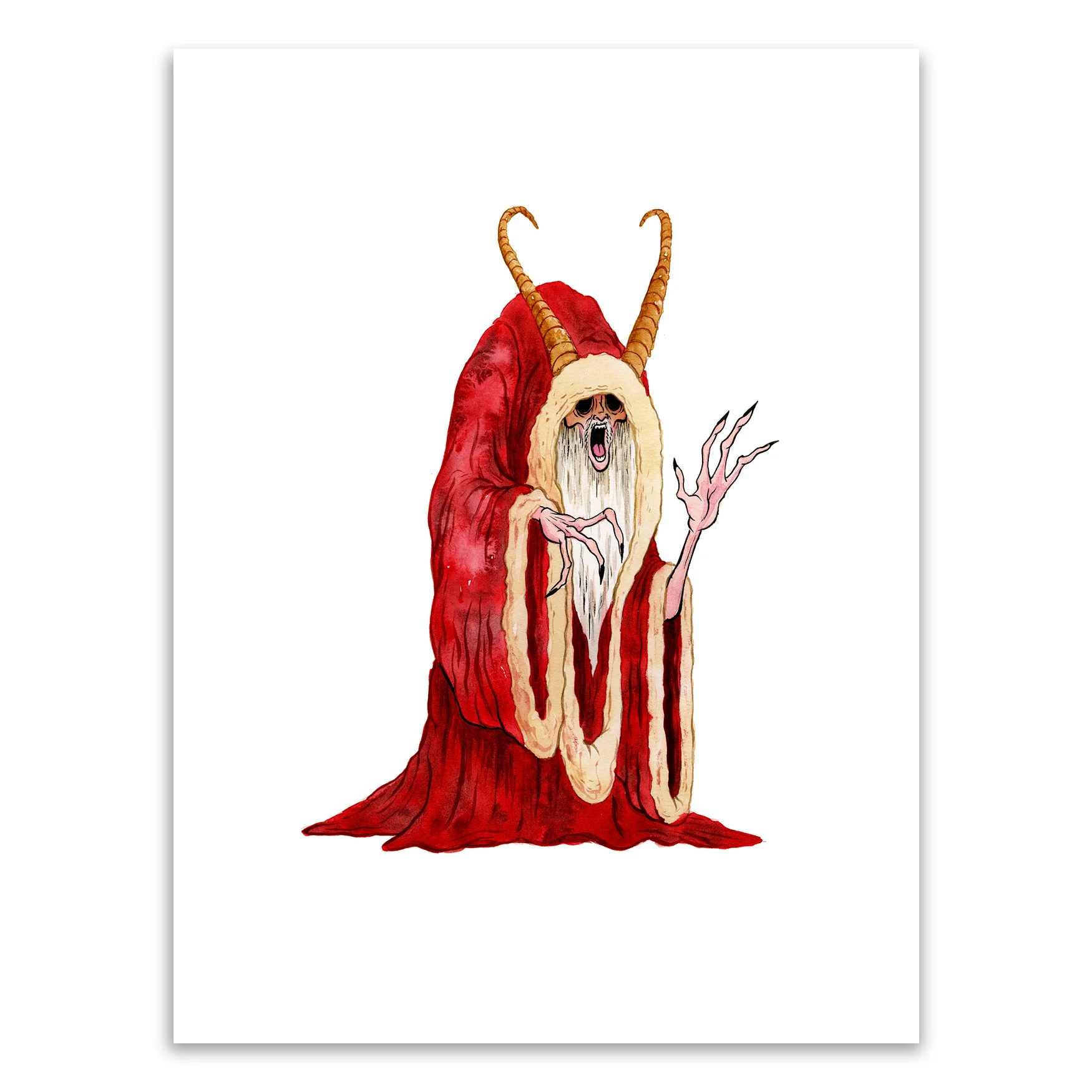 Krampus Original Art, by Alex Pardee thumbnail 2