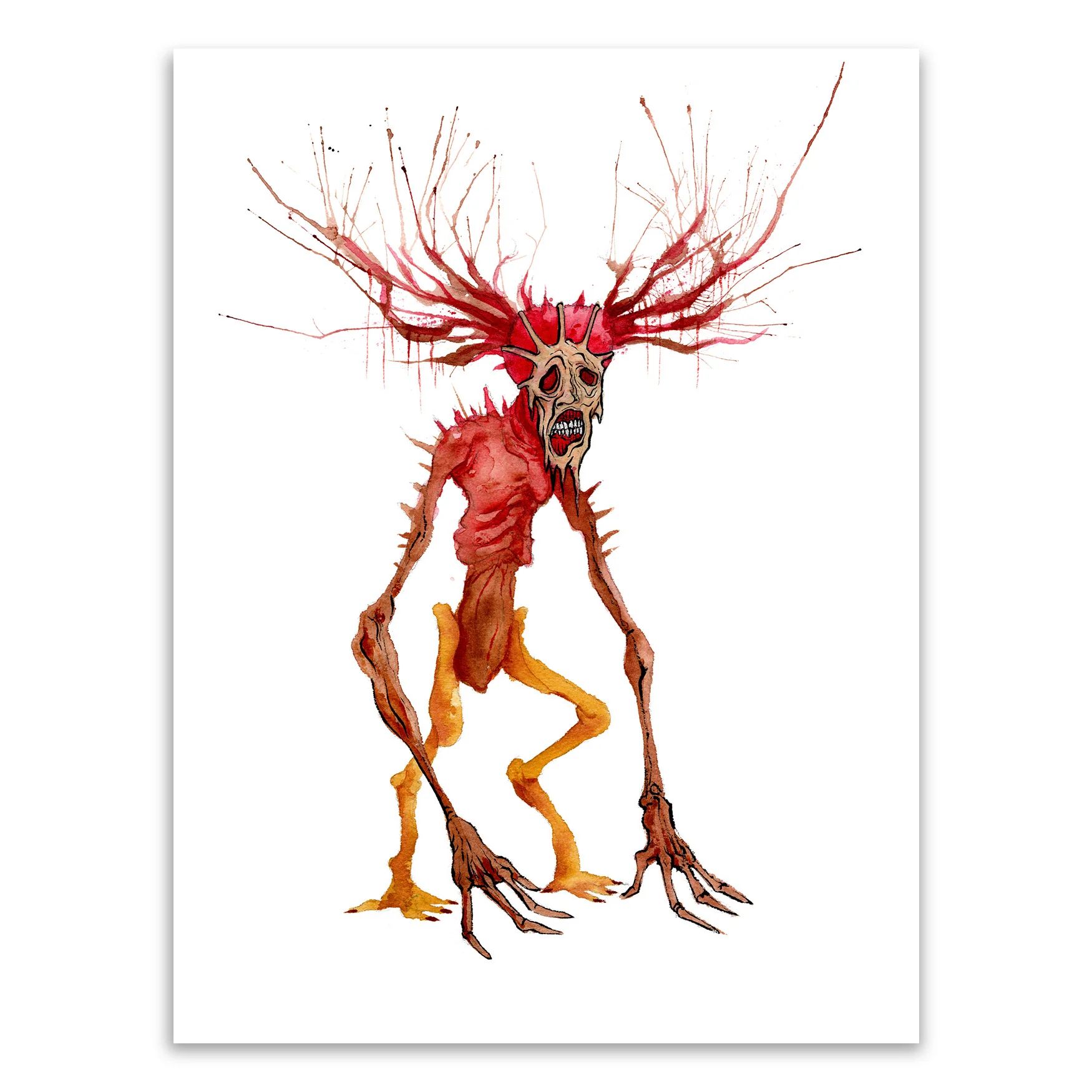Wendigo Original Art, by Alex Pardee thumbnail 2