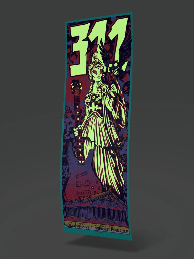 311 Nashville AP Variant Glow in the Dark, by Munk One thumbnail 3