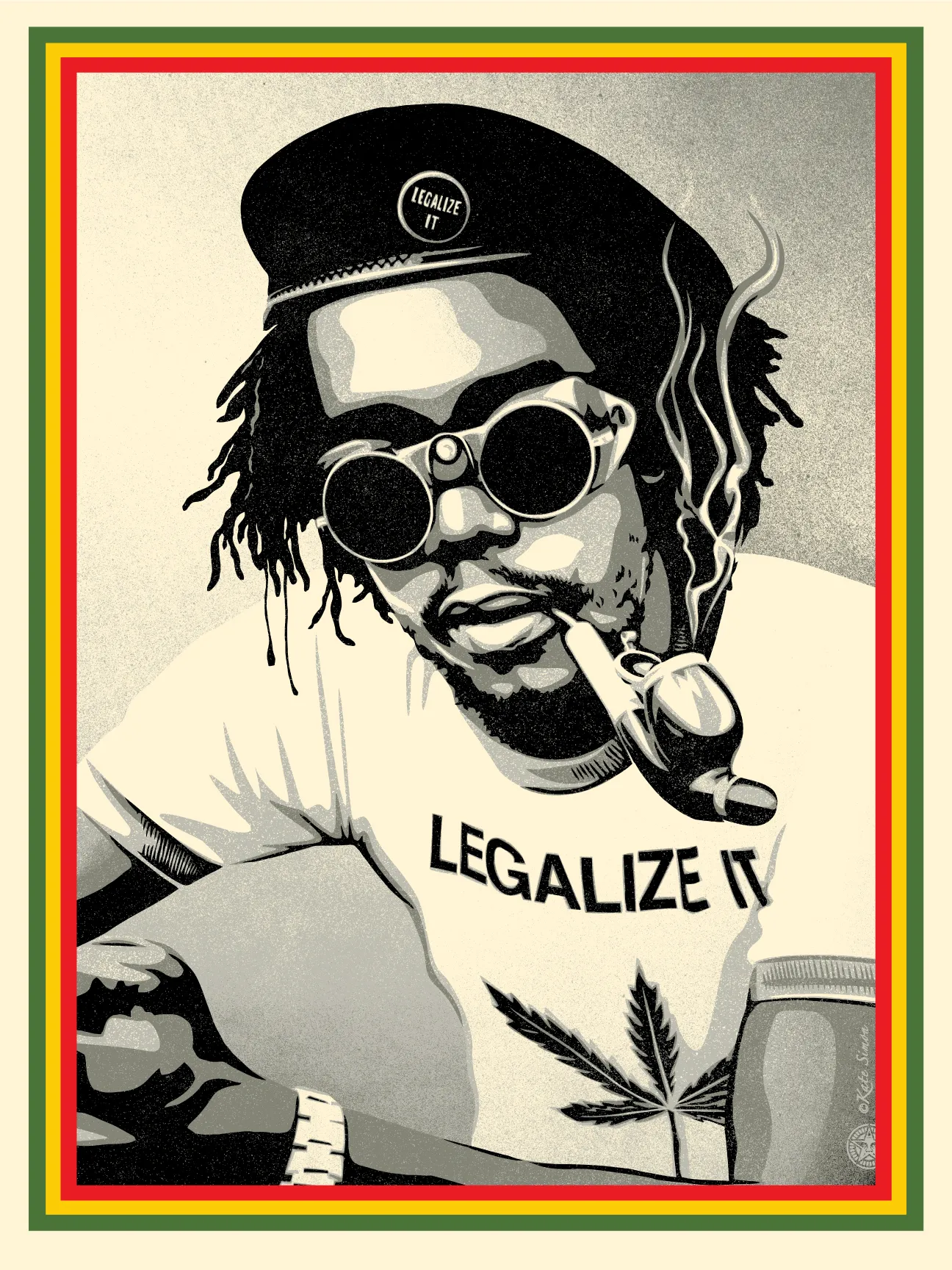Peter Tosh: Legalize It, by Shepard Fairey, 2024