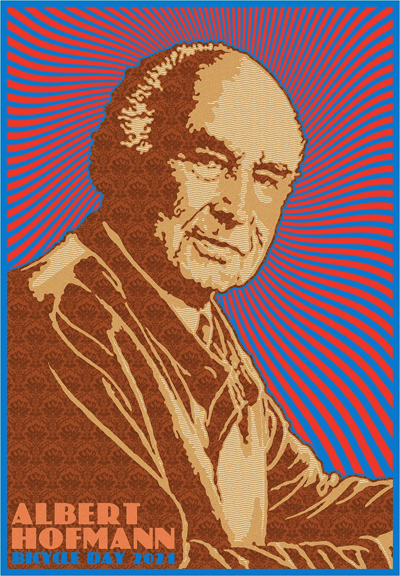 Albert Hofmann Blotter, by Chuck Sperry, 2021