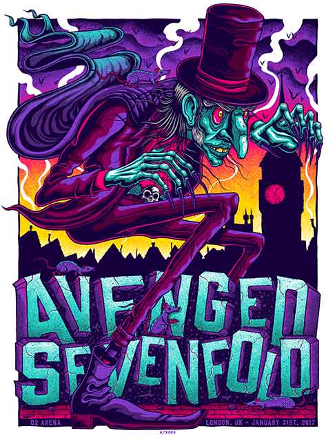 Avenged Sevenfold London N1, by Jim Mazza, 2017