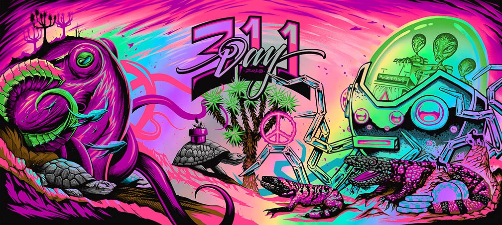 311 Day Live Collaboration AP Rainbow Foil, by Maxx242 and Munk One, 2018