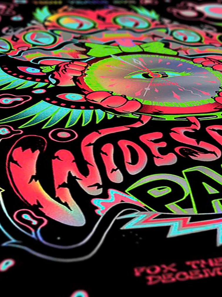 Widespread Panic Nye Atlanta Rainbow Foil AP, by Munk One thumbnail 3