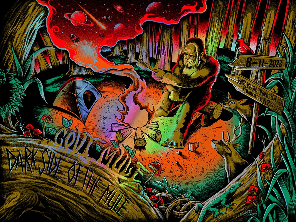 Gov'T Mule Charlotte Rainbow Foil AP, by Jesse Sasamoto