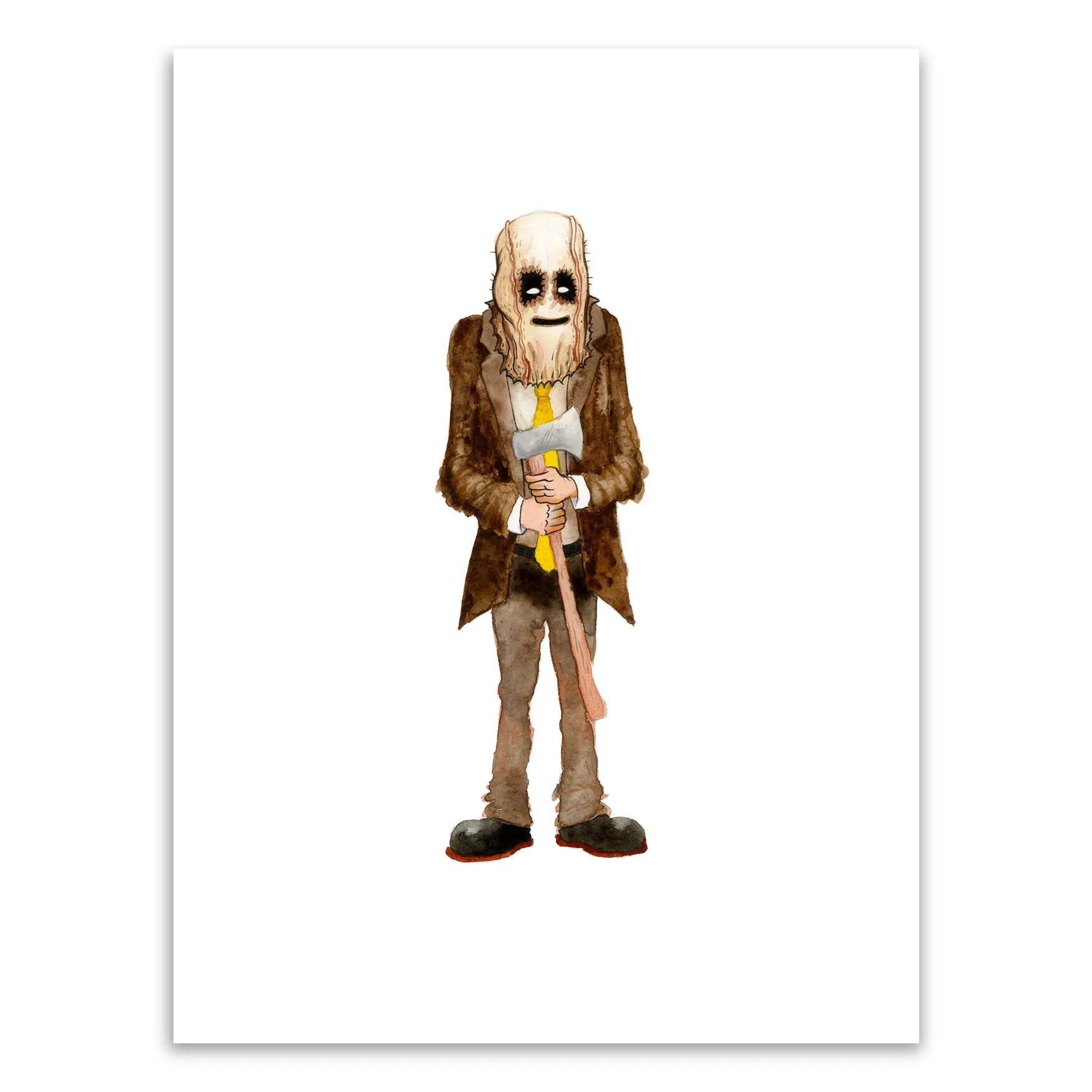 Man (the Strangers) Original Art, by Alex Pardee thumbnail 2