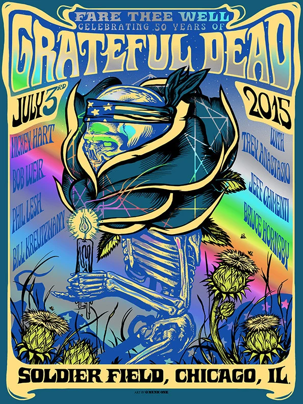 Grateful Dead Foil Set, by Munk One, 2015 thumbnail 2