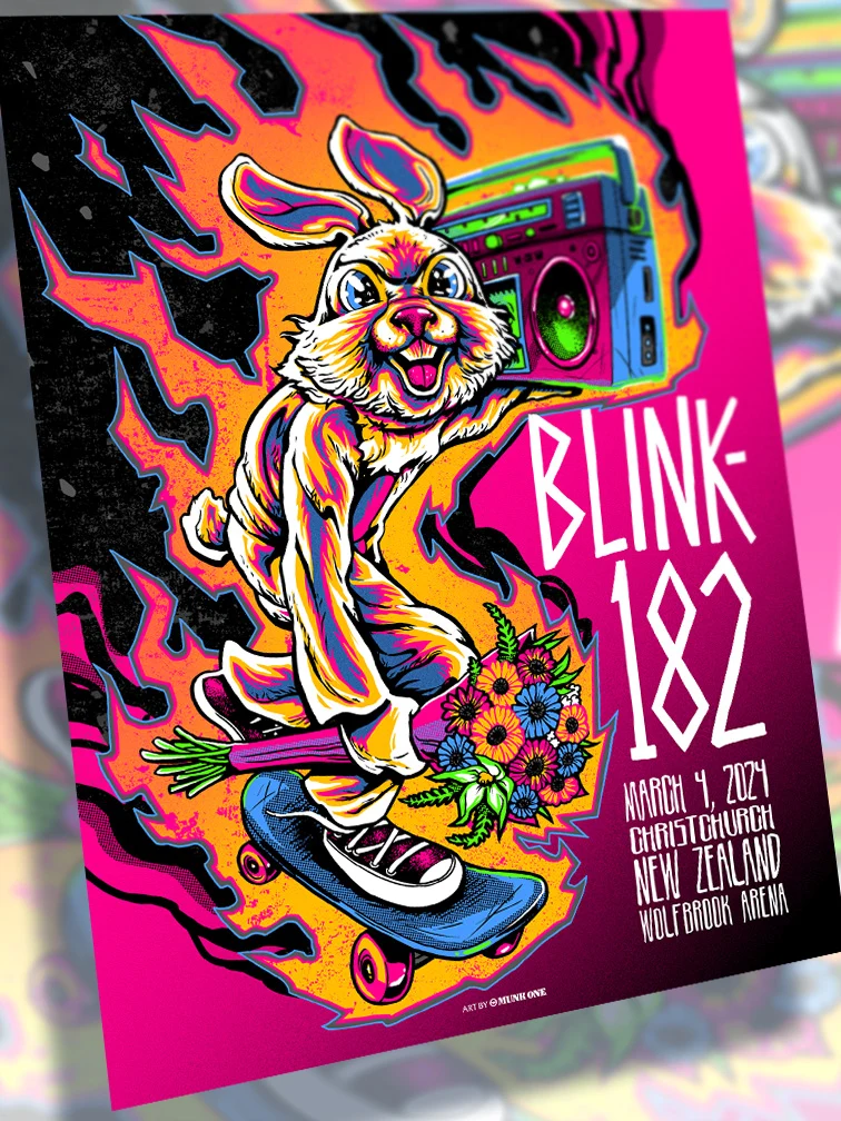 Blink-182 New Zealand AP, by Munk One thumbnail 3