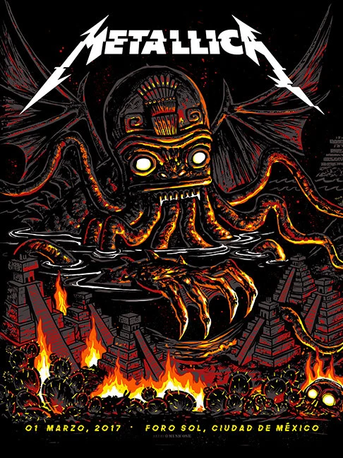 Metallica Mexico City Non Matching Number Set, by Munk One thumbnail 2