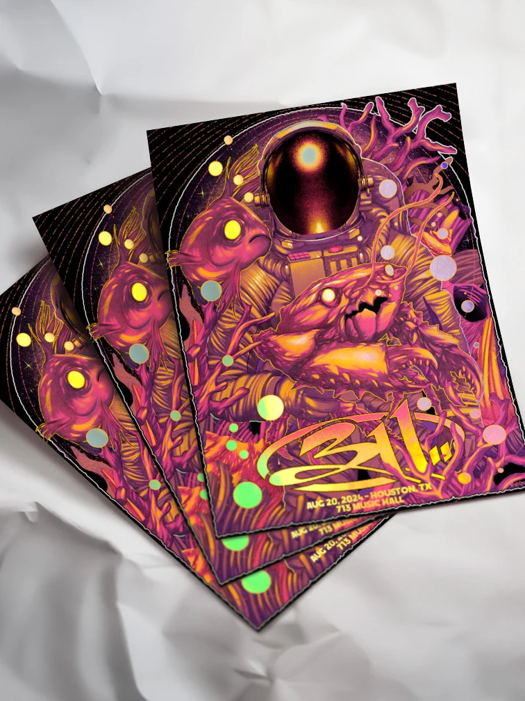 311 Houston Pink Variant Rainbow Foil AP, by Wildner Lima